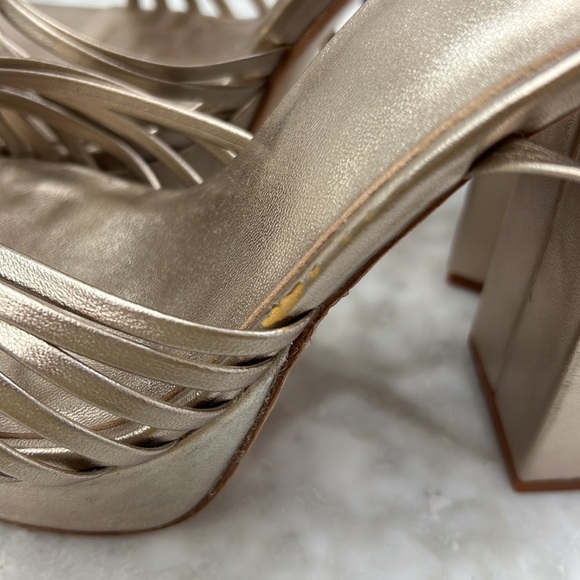 NEW Raye The Label Metallic Heels - Picture 13 of 13